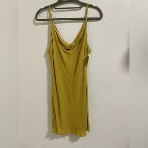 Impeccable pig Mustard Yellow Slip Dress NWT
